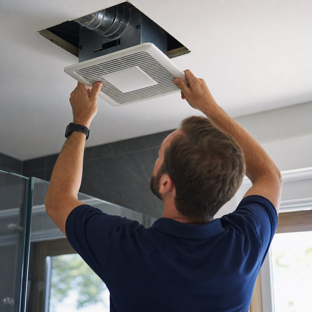 Bathroom Exhaust Fan Swap — Same Size