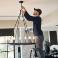 Chandelier Hang — Standard Ceiling