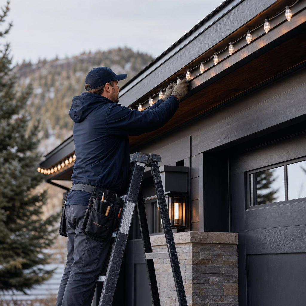 Holiday Light Install (Per 100 ft, Includes Takedown)
