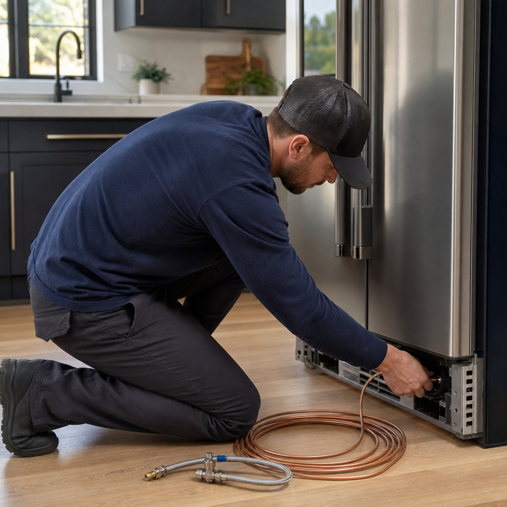 Ice Maker Water Line Install