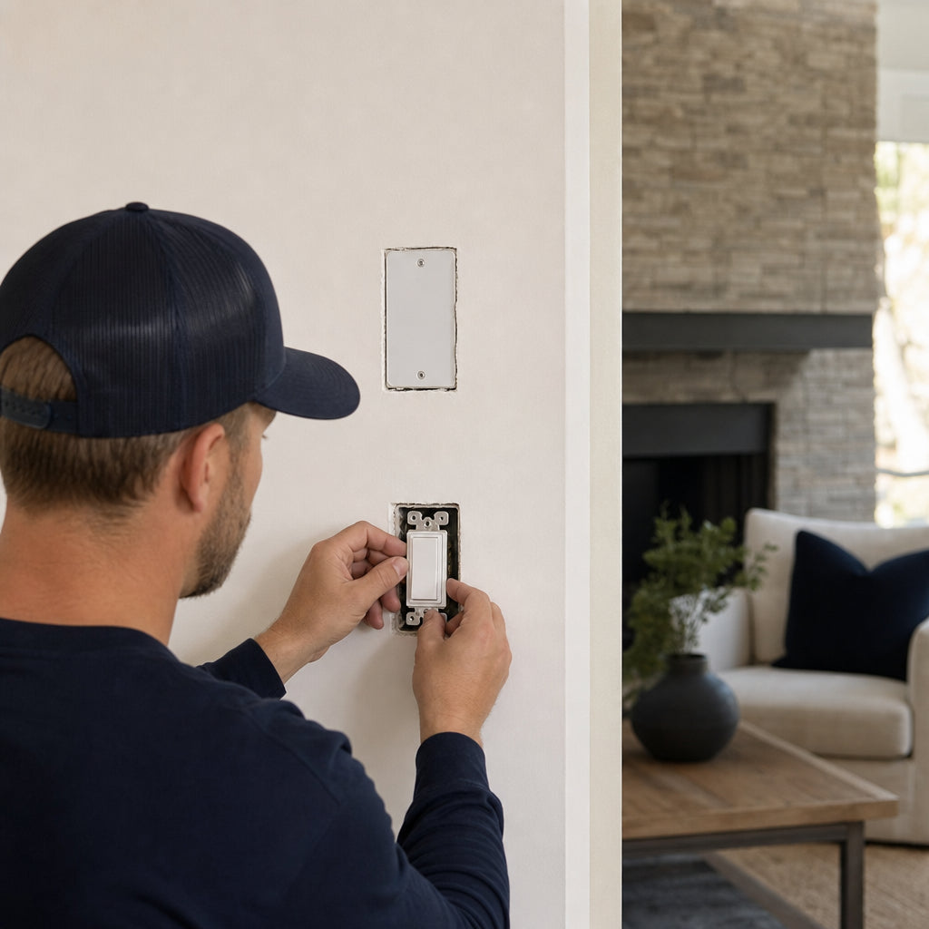 Light Switch Relocation — Same Stud Bay