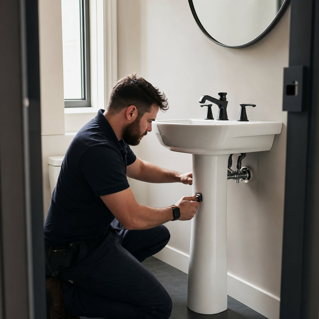 Pedestal Sink Install (Customer-Supplied)