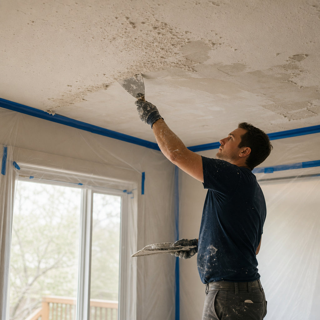 Popcorn Ceiling Removal - One Room