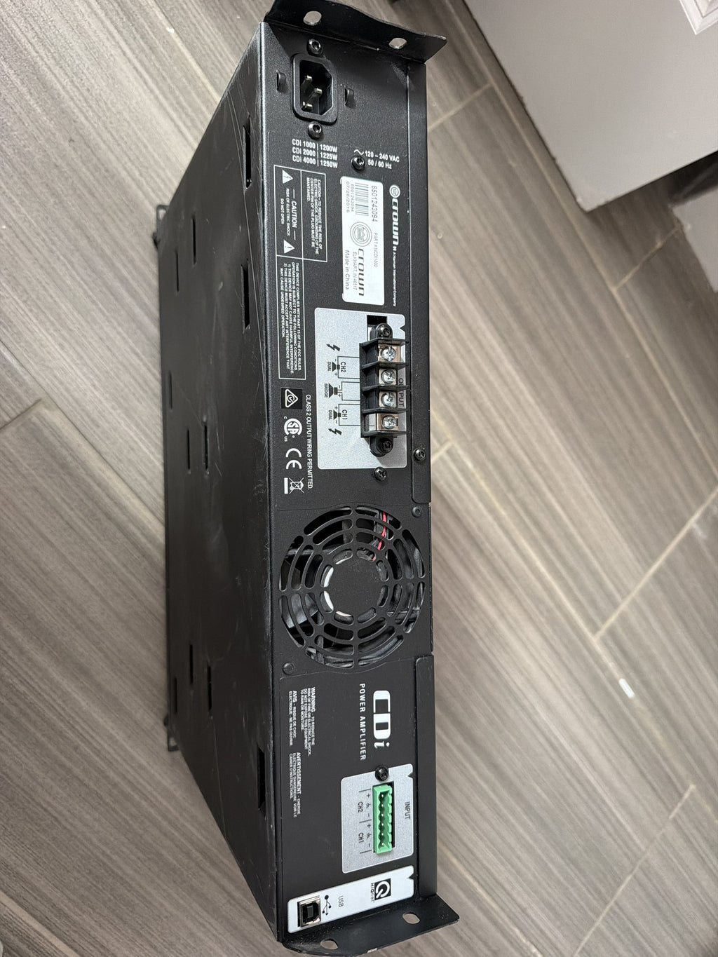 Crown CDi 1000 power amplifier (used)