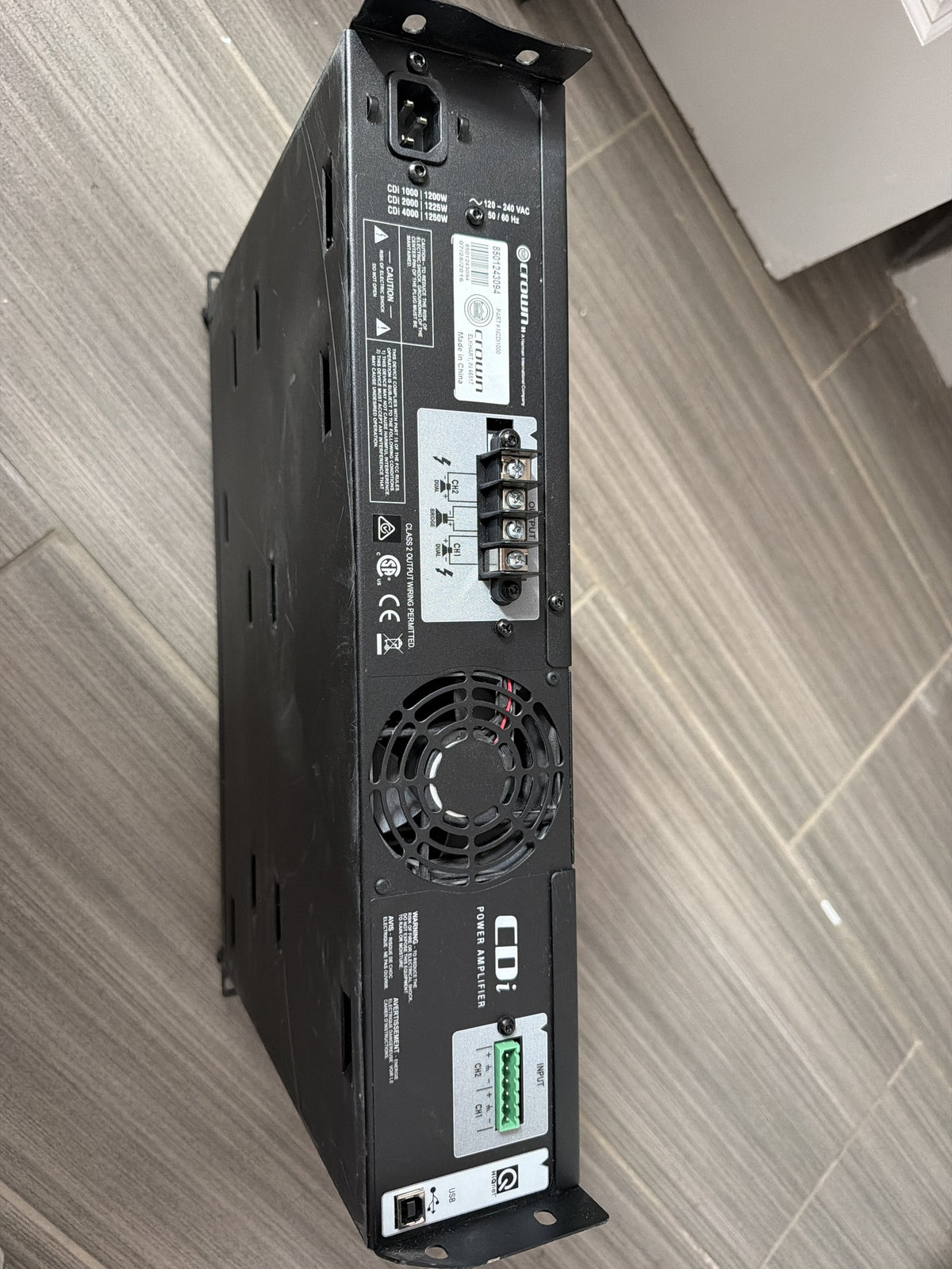 Crown CDi 1000 power amplifier (used)