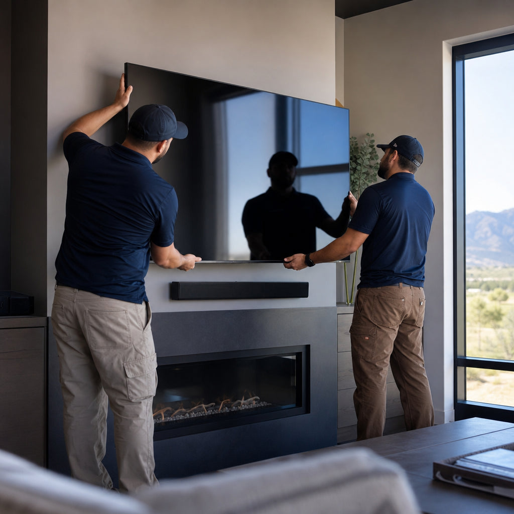 TV Mounting — 56" to 75" (Standard Wall)