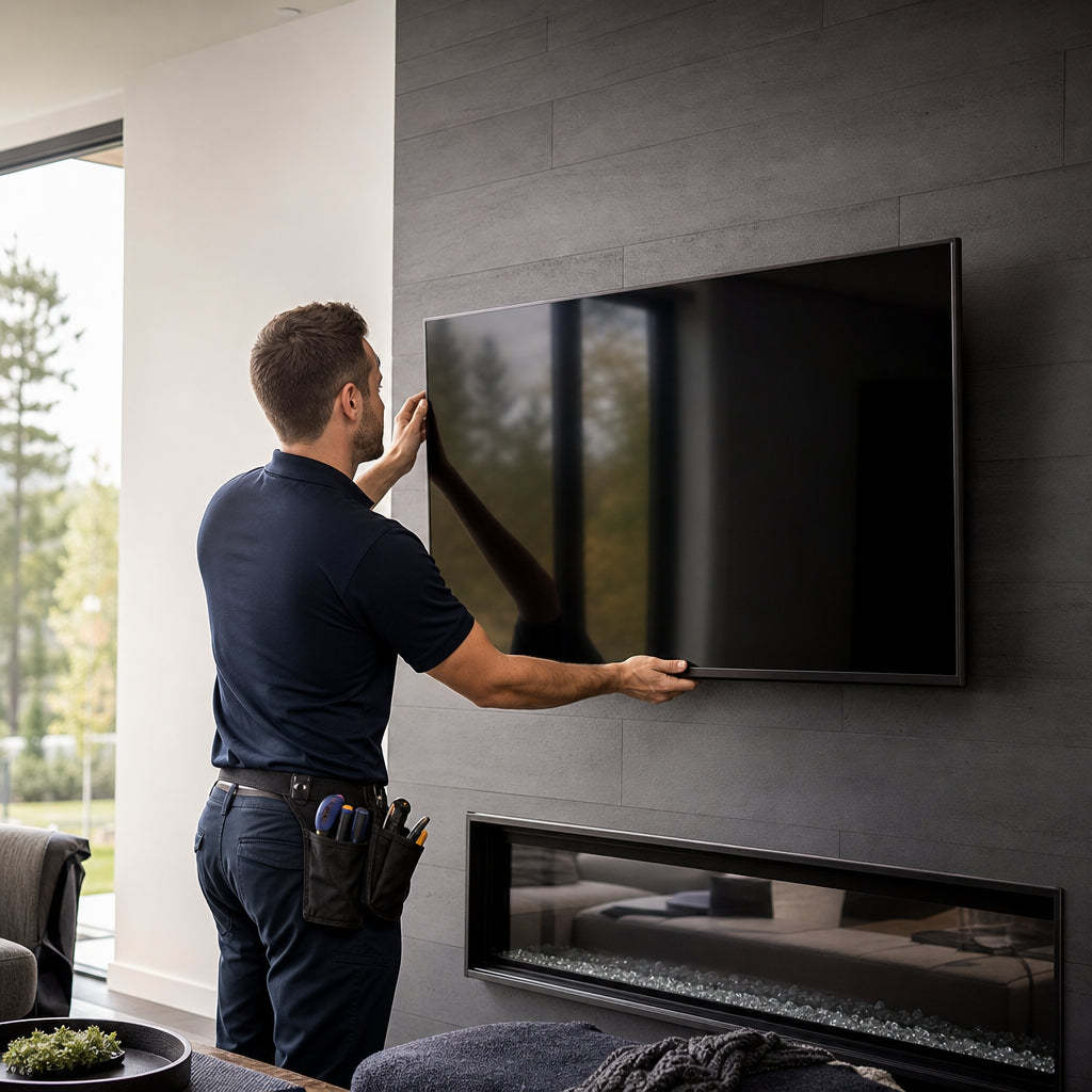 TV Mounting — Up to 55" (Standard Wall)