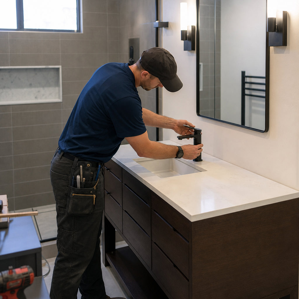Bathroom Vanity Install (Customer-Supplied)