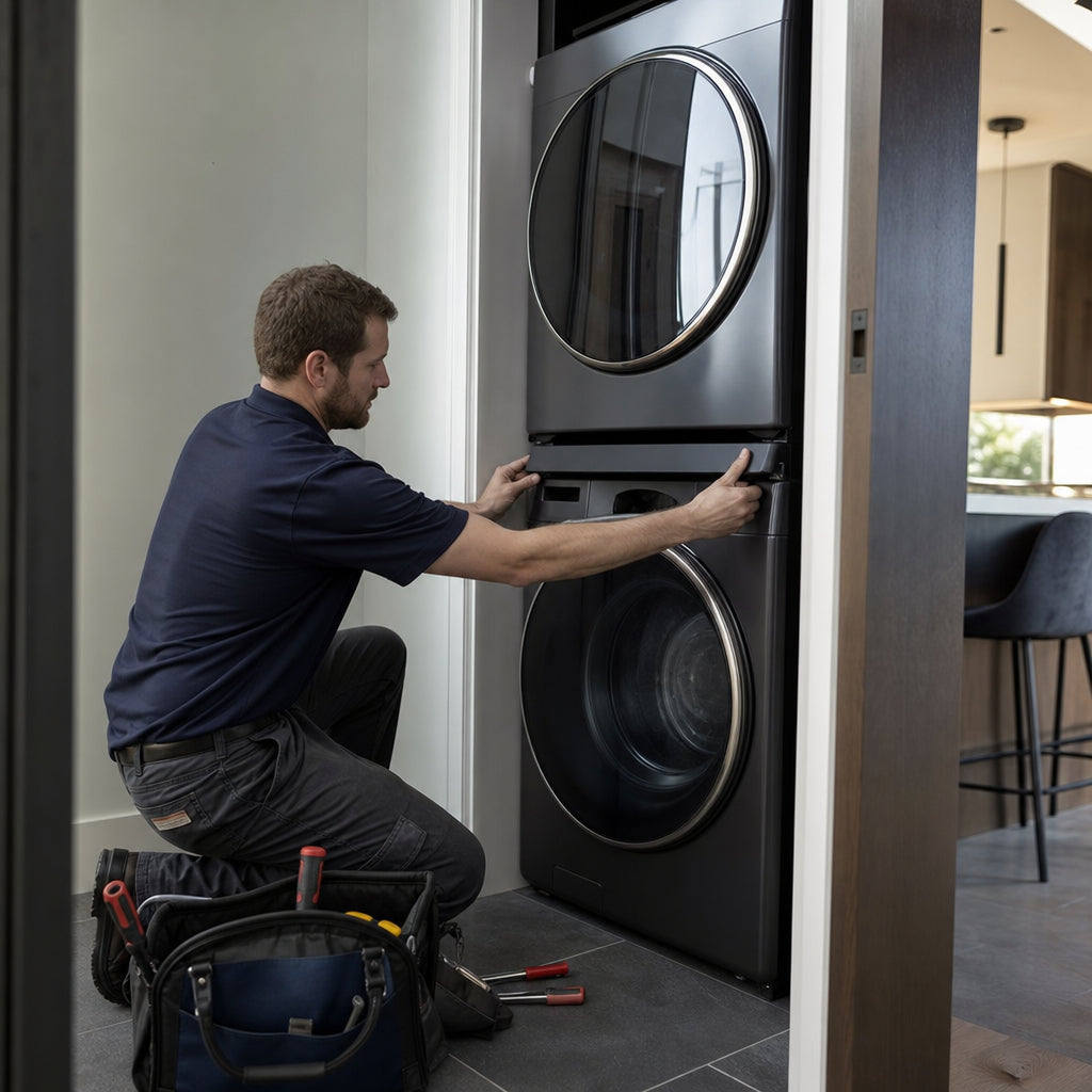 Washer/Dryer Stacking Kit Install